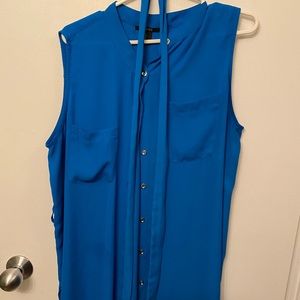 Blue Blouse/Sleeveless Top